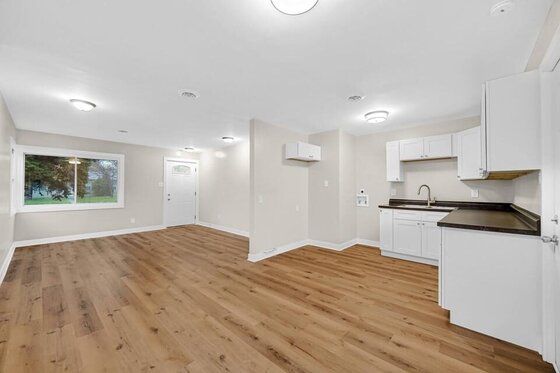 New luxury vinyl plank flooring installed in a Hammond IN home
