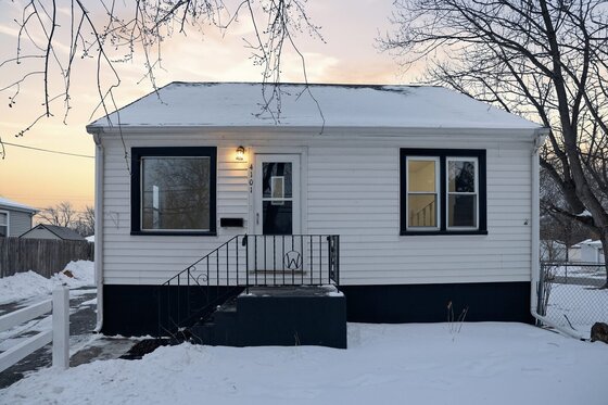 New siding and windows on a Lake Station IN home
