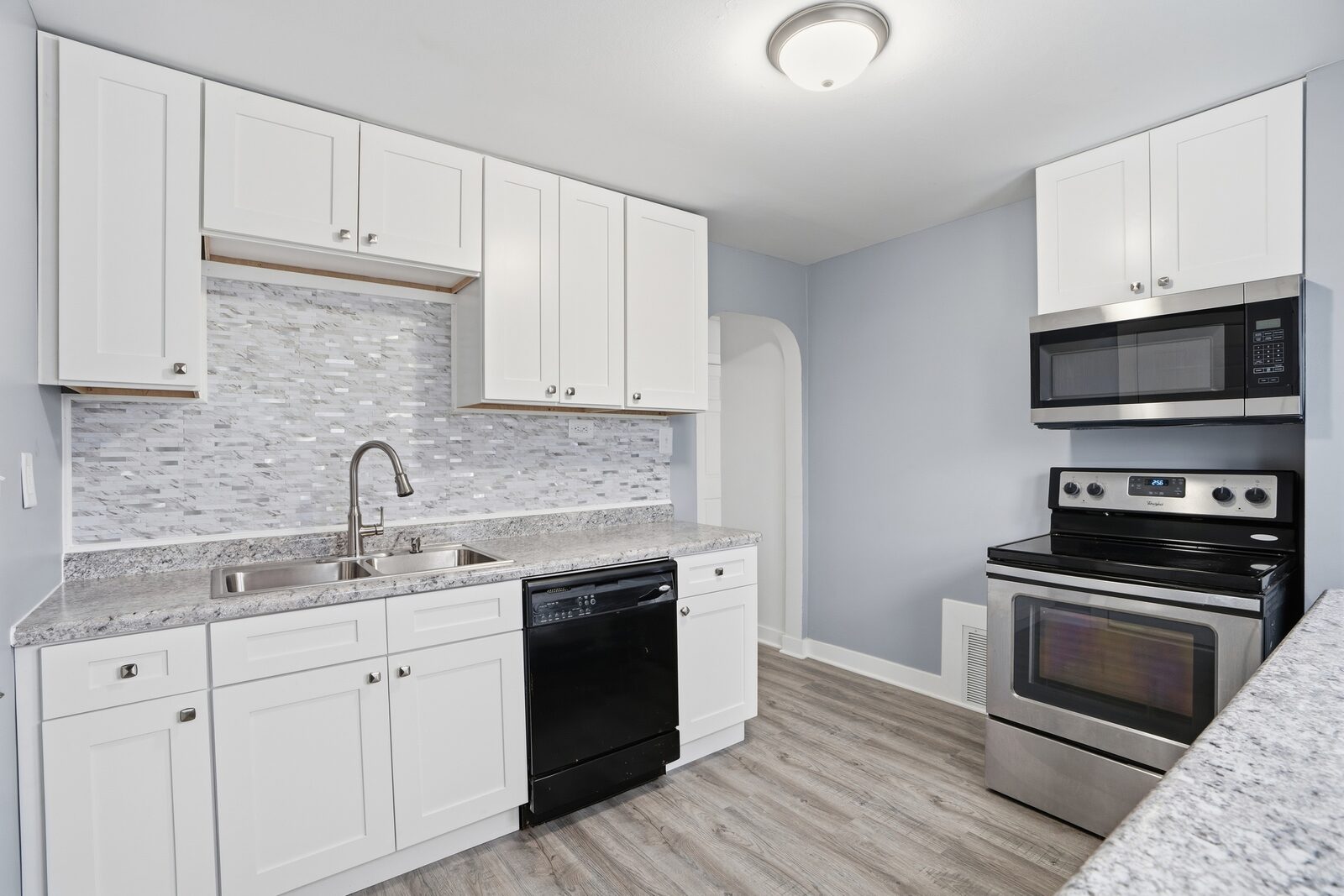 Remodeled kitchen in a Northwest Indiana home