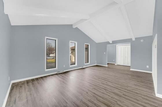 LVP flooring installation in a Schererville IN living room